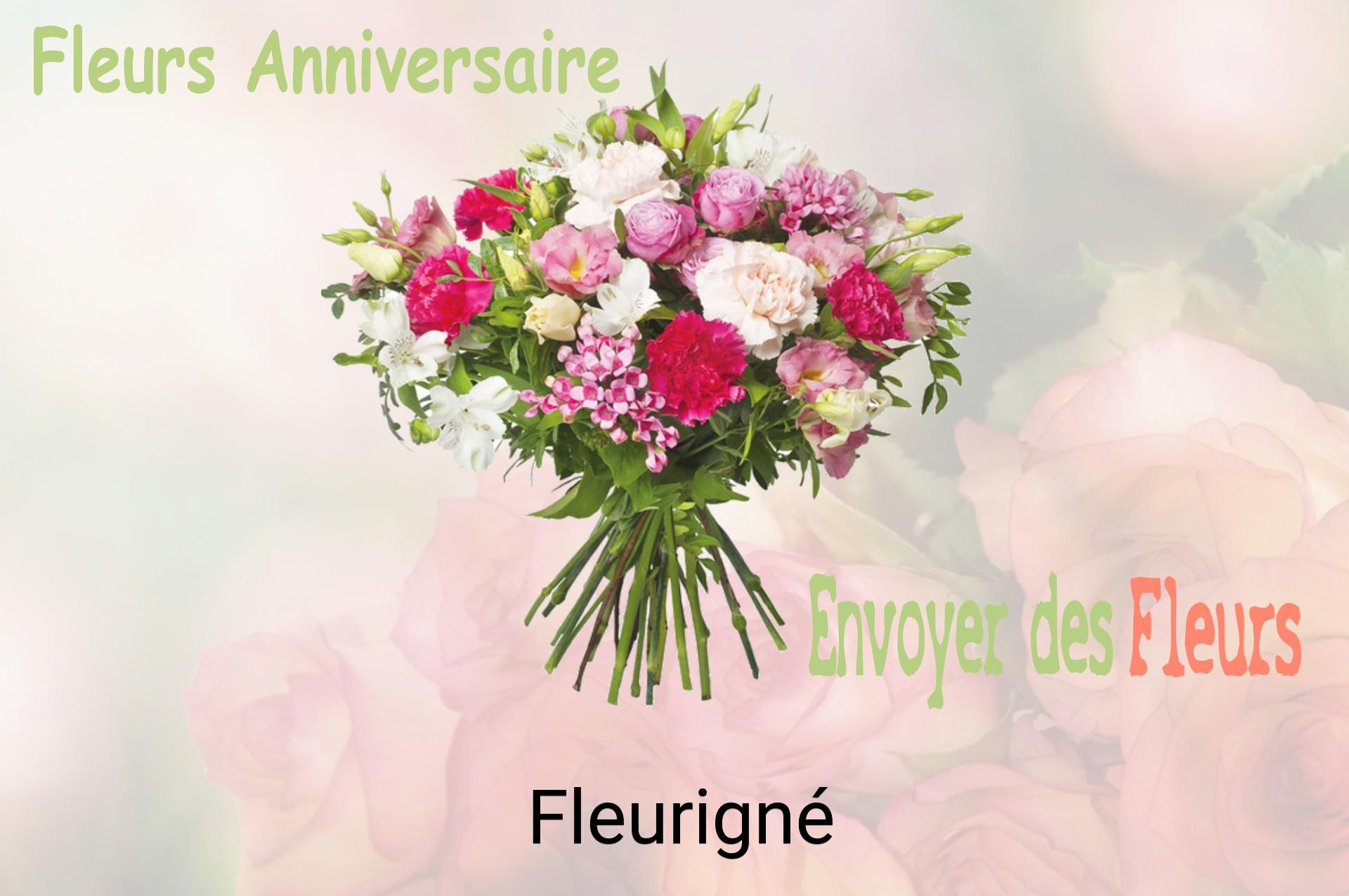 Bouquet de fleurs d’anniversaire livré à Fleurigné